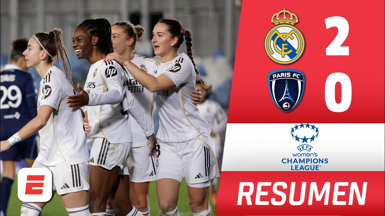 REAL MADRID está en cuartos al vencer a PARIS FC y chocará con BARCELONA | Champions League Femenina