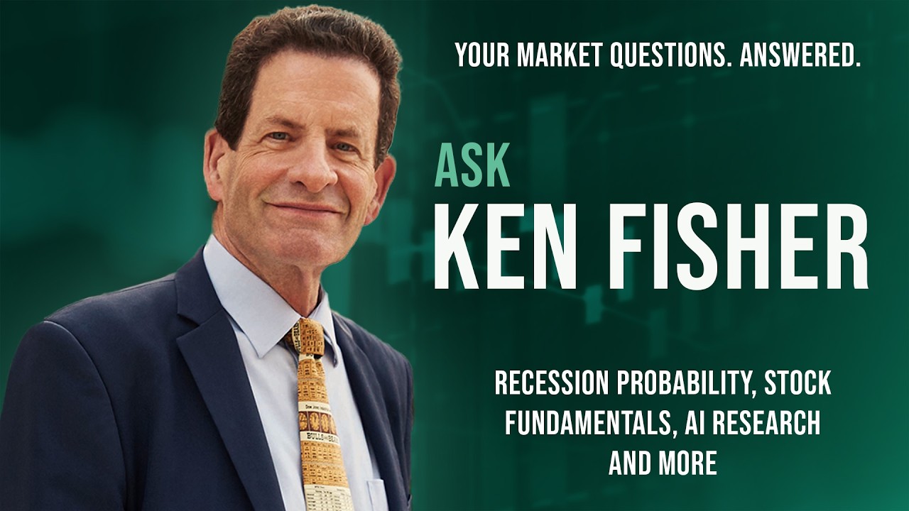 Ken Fisher Talks Recession Probability, Stock Fundamentals, AI Research and More.