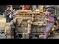 Komatsu Dozer Engine Seized Due To Dirt Complete Restoration