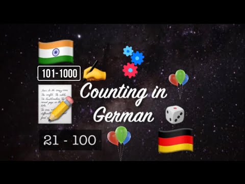 German Numbers 1 to 100 | Counting in German 1 to 1000 | 1 - 100 in German | Count Numbers in German