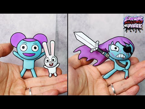 [FNF] Making Pibby & Bun Bun Sculptures Timelapse [Pibby x FNF] -Friday Night Funkin' Mod