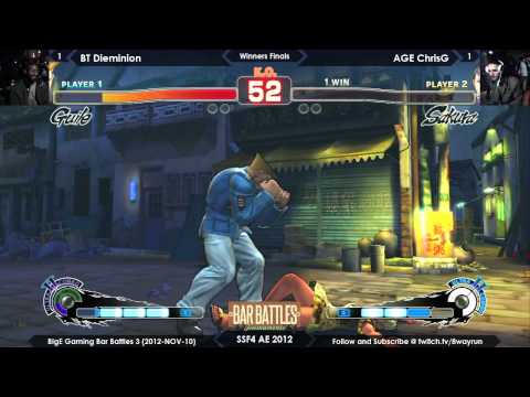 Bar Battles #3   AE2012 WF   BT Dieminion VS AGE ChrisG