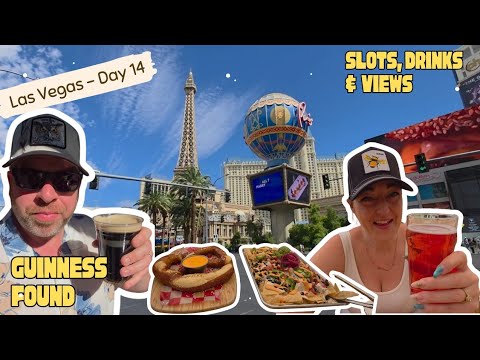 Beer Park Views, Giant Pretzel, Best Nachos Happy Hours & GUINNESS in Las Vegas! | Day 14 Part 1
