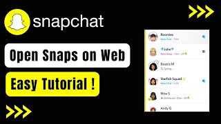 How To Open Snaps On Snapchat Web ! (Easy Way!)