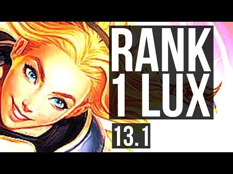 LUX & Jhin vs LULU & Caitlyn (SUP) | Rank 1 Lux, Rank 3, 1/2/16 | EUW Challenger | 13.1