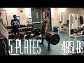 495 DEADLIFT @ 16 Years Old @173lbs