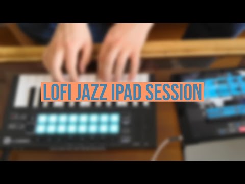 Making a quick jazzy beat on an iPad with the Koala sampler + MIDI keyboard