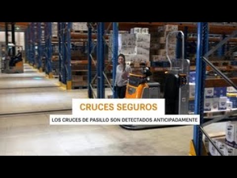 Recogepedidos horizontal autónomo OPX iGo neo - seguridad en los cruces de pasillos