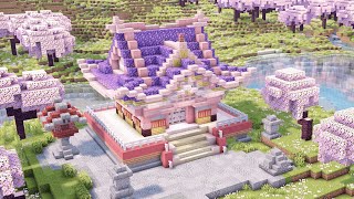 【マイクラ】世界一かわいい神社の作り方！小さめの和風建築！