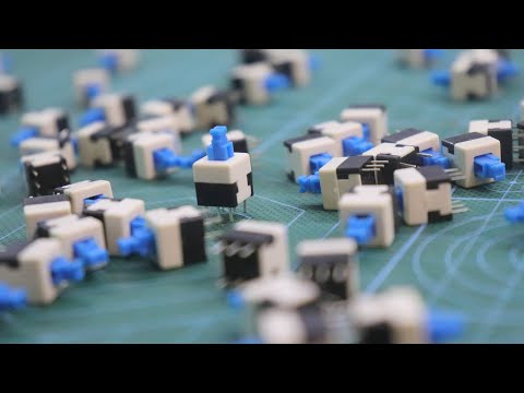 How to use 6 pins 8x8 mm self locking DPDT push-pull switch