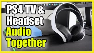 How to use PS4 Headset and TV Audio together for Youtube Recordings (Easy Method!)