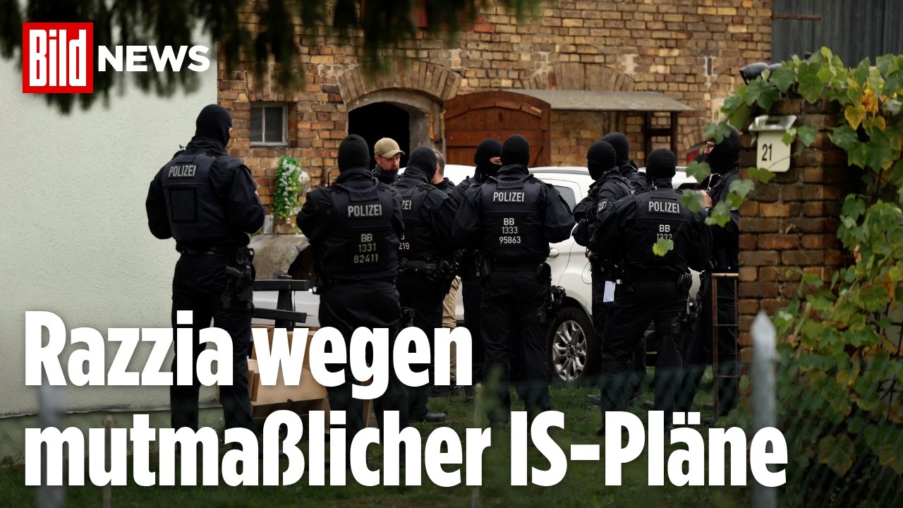 Terrorverdacht in Berlin und Dresden: Waffen bei Razzien sichergestellt