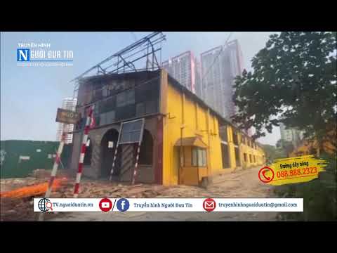 Cháy lớn tại nhà hàng số 1 Phạm Hùng, Cầu Giấy, Hà Nội