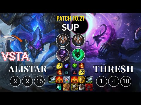 HLE Vsta Alistar vs Thresh Sup - KR Patch 10.21