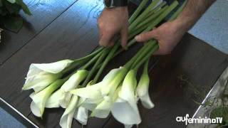 Bouquet de mariée retombant