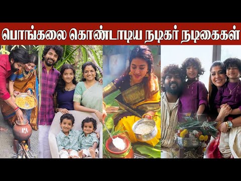 Tamil Actors Pongal Celebration With Family | Nayanthara | Sneha | Sivakarthikeyan | Arun Vijay