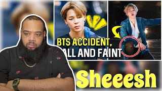 BTS Accident, Fall And Faint | REACTION