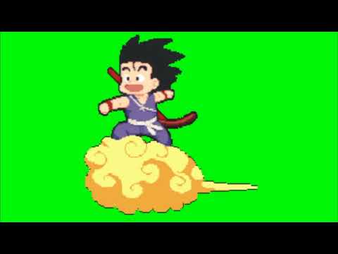 Flying nimbus, bring me everywhere! - og dragon ball kid goku [Green screen] (free download)