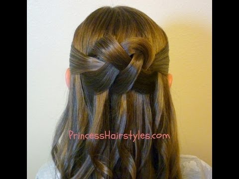 "Woven Knot" Half Up Hair Style, Homecoming Hairstyles