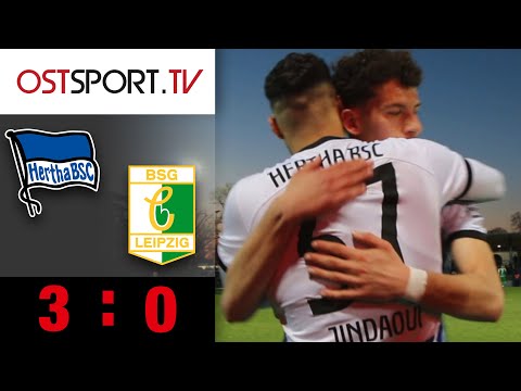 Jindaoui-Comeback & Gurschke-Tränen: Hertha BSC II - BSG Chemie Leipzig 3:0 | Regionalliga Nordost