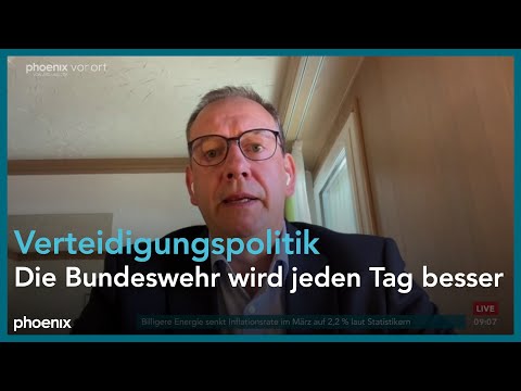 phoenix tagesgespräch mit Henning Otte zur Verteidigungspolitik am 11.04.25