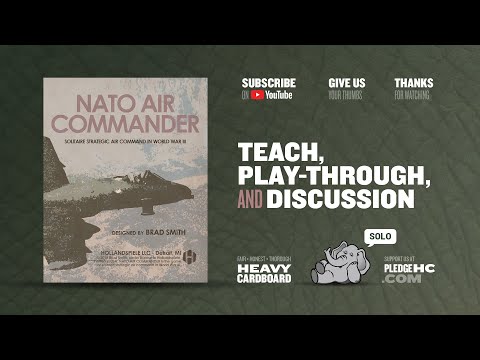 Nato Air Commander--- solo Play-through by Heavy Cardboard