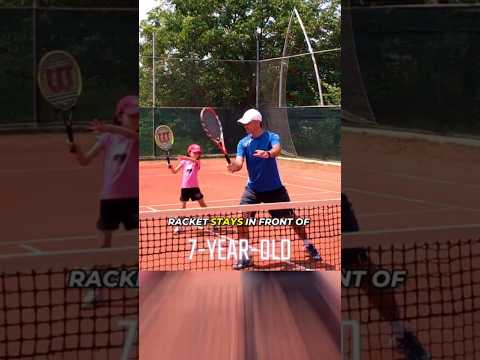 My 7-Year-Old Daughter Practicing Net Skills / Tennis Drills 🎾