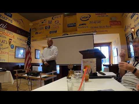 Reverse-ageing the globe - Speaking at Rotary Club of Mountain View, California, Part IV of IV Parts