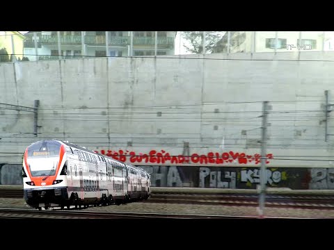 Zug Mitfahrt Niederweningen - Rapperswil , Oerlikon - Zürich Hardbrücke , Train ride, Viagem de trem