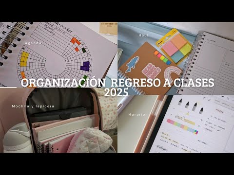 💫 Organización regreso a clases 2025 📚 | Agenda, horario, haul, mochila y tips 