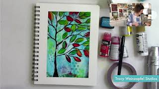 Tea Time with Tracy April 17 2026 - Free LIVE Art Journal Demo