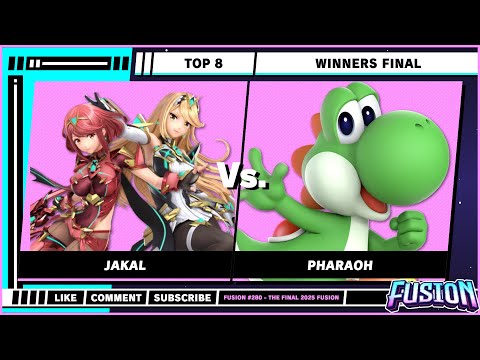 Fusion #280 - The Final 2025 Fusion - Top 8 - Jakal (Pyra and Mythra) VS Pharaoh (Yoshi) - SSBU