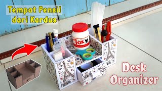 Download lagu KERAJINAN DARI KARDUS | membuat tempat pensil dari kardus mp3