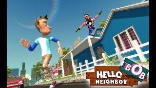 ► Hello To Neighbor Bob | Escaping Hello Scary Neighbor House