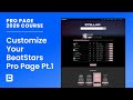 BeatStars Pro Page Course: How to Customize Your Pro Page | Part 1