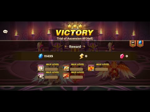 TOA Hell Floor 4 Nepthys -  3 stars  - Summoners War