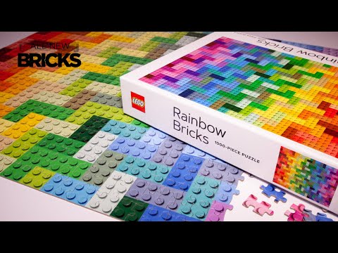 Vidéo LEGO Objets divers 9781797210728 : Puzzle LEGO Rainbow Bricks 1000 pièces