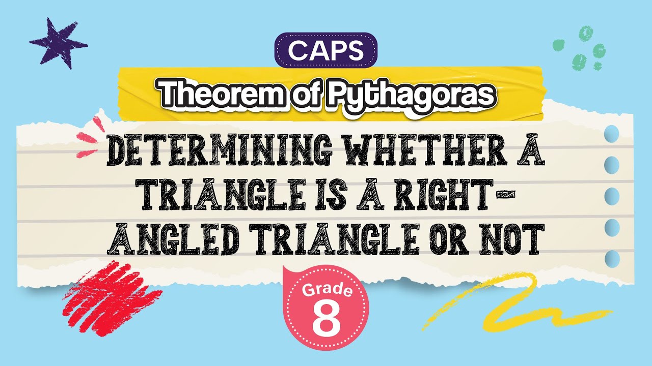 Determining whether a triangle is a right-angled triangle or not