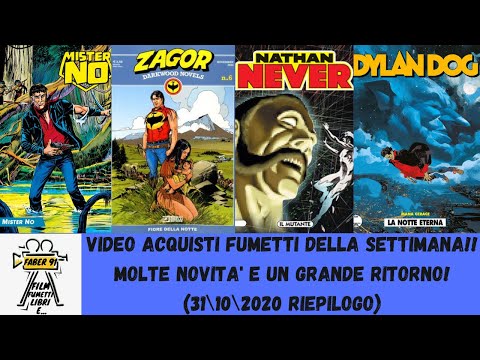 VIDEO ACQUISTI FUMETTI DELLA SETTIMANA!! MOLTE NOVITA' E UN GRANDE RITORNO! (31\10\2020 RIEPILOGO)