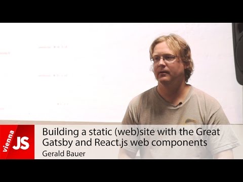 Building a static (web)site with the Great Gatsby and React.js web components
