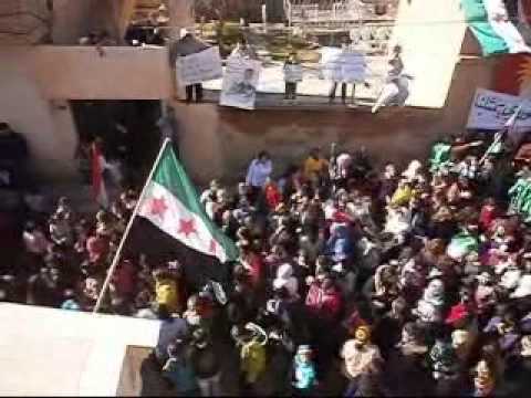 مظاهرة في عامودا في جمعة "عذراً حماة سامحينا"