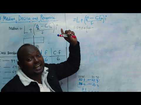 5.Statistics(Grouped Data): Median, Decile and Percentile.