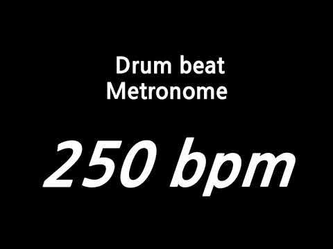 250 bpm drumbeat metronome