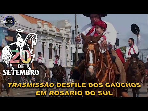 Transmissão do desfile de 20 de Setembro em Rosário do Sul