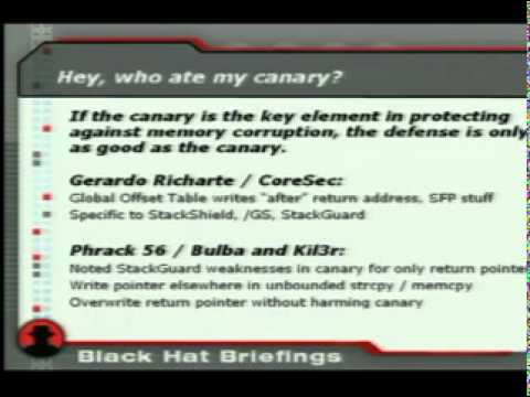 DEFCON 15: (un)Smashing the Stack: Overflows, Countermeasures, and the Real World