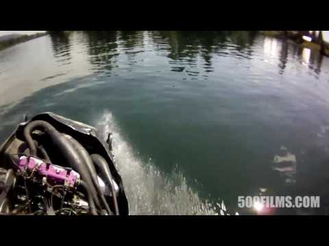 509 Films - Wakeboarding behind a Snowmobile - HD Helmet Cam