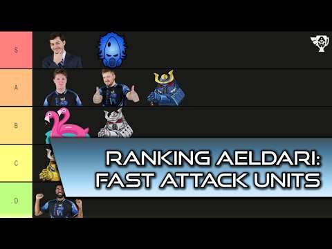 World's Top Players Rank the best Aeldari Fast Attack choices! (Tier List)