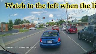 Running Red Light Caught on Dash Cam