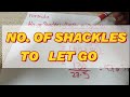 HOW TO CALCULATE NUMBER OF SHACKLES FOR ANCHORING A SHIP MARITIME ANCHORING CALCULATIONS