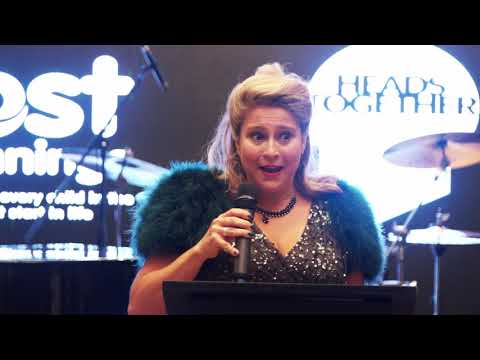 Alison Baum OBE and Damian Hopley speak at the 2017 Legends Ball